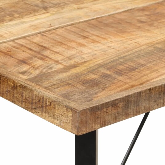 Barbord 180x70x107 cm heltre mango og jern 356383 Barbord 180x70x107 cm heltre mango og jern 356383