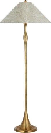 Romero Floor Lamp Antique Brass/Taupe