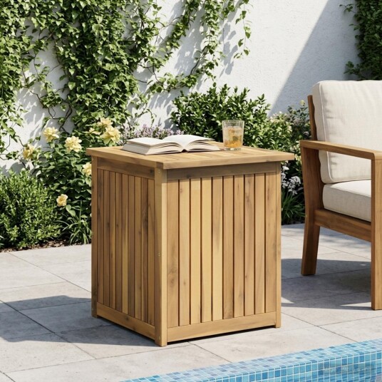 vidaXL Hage Lagringsboks Solid akasietre 48,5 x 49 x 53,5 cm vidaXL Hage Lagringsboks Solid akasietre 48,5 x 49 x 53,5 cm