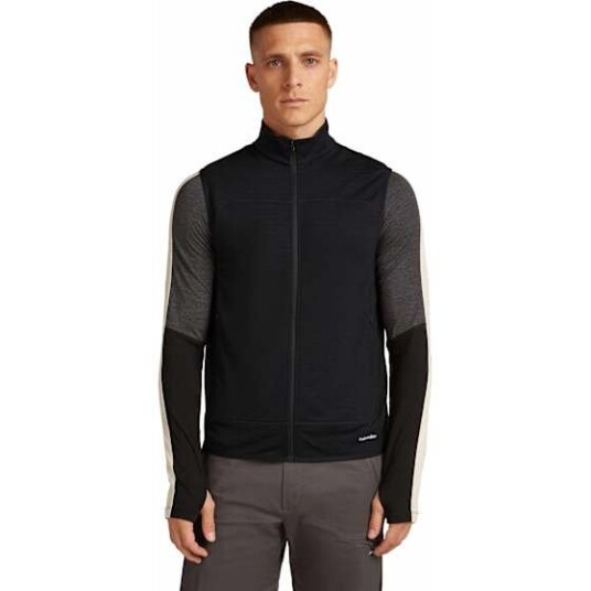 Icebreaker Men Merino Blend 300 Realfleece™ Descender Vest Black L