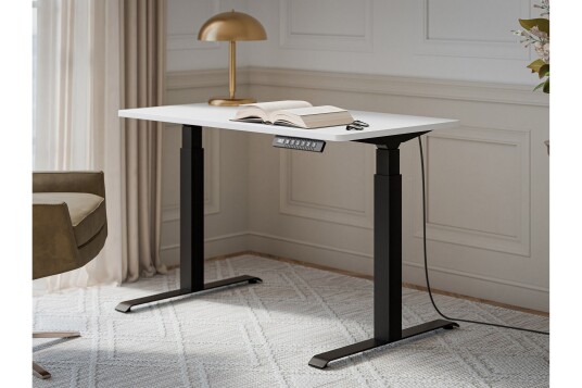 Adrianah Skrivebord 67x121 cm Hvit/Svart