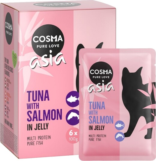 Cosma Asia Våtfôr Til Katt Tunfisk Og Laks 24 X 100 G