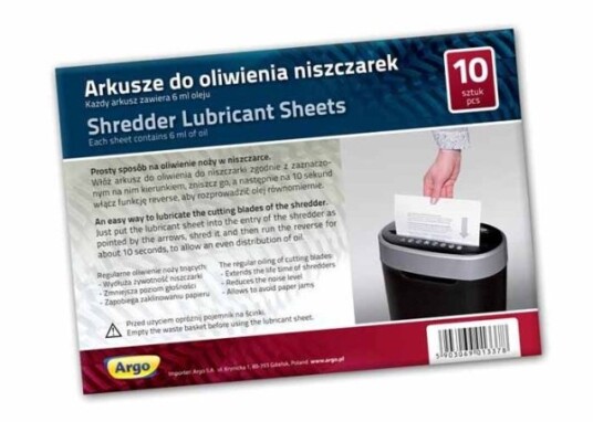 Argo Shredder Oljeark 10 Stykker (080946)
