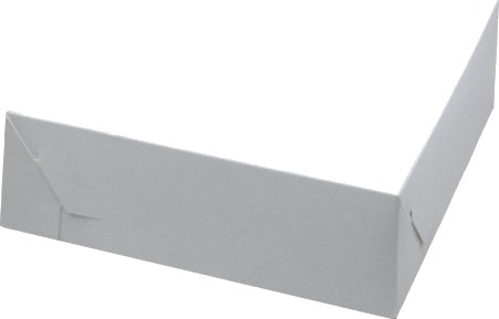 Kageæske Fold Selv Nr 1 L150xb150xh45mm Pap Hvid,500 Stk/Krt