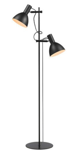Halo Designs Baltimore gulvlampe dobbel - Svart