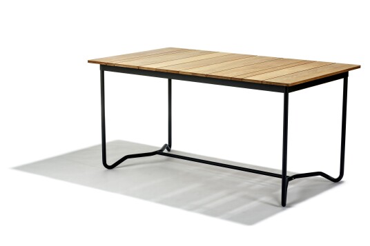 Skargaarden Grinda spisebord Teak/svart 150 x 85 cm Svart