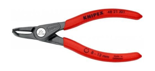 Knipex Låseringtang 130 mm, Dielektrisk, Støtbestandig, Kromvanadiumstål, Rød