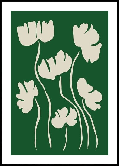 The magical Green floral Plakat Plakat / 50x70cm