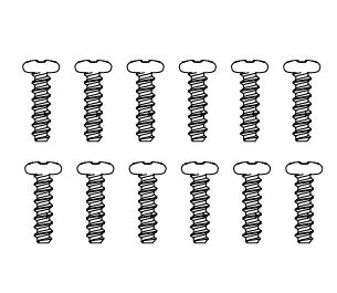 MJX M26104 Screws 2 6x11mm 12