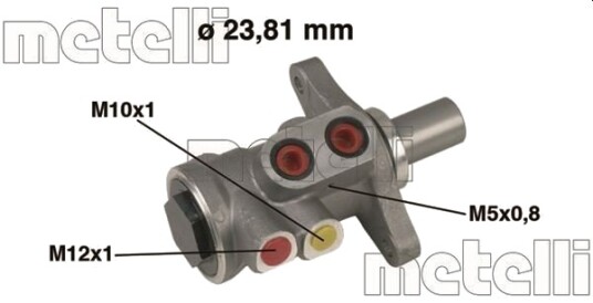 Hovedbremsesylinder METELLI 05 0448 Hovedbremsesylinder METELLI 05 0448