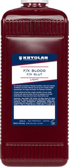 Kryolan F/X Blod - 500 ml Knallrød