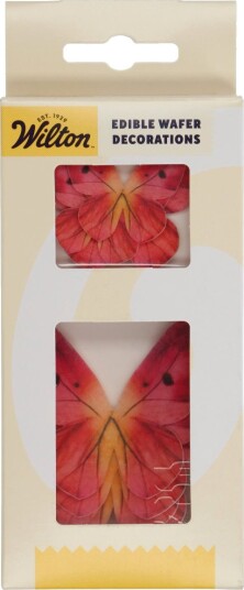 Wilton Spiselig Kakepynt Sommerfugl – Ombre Pink Pk/8 | Slikkepott.No