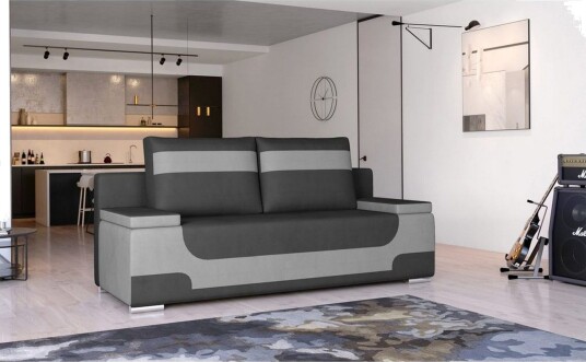 Sofa Eltap Area 200x90x92 cm Monolith 97 Monolith 84 Mørk grå Lys grå