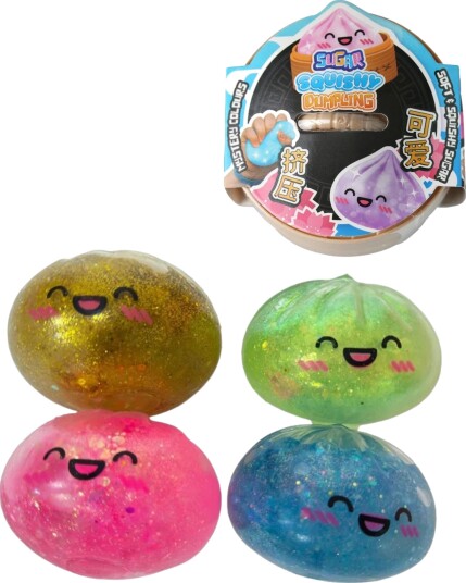 Kawaii Squishy Sugar Dumplings 9 cm Blandet