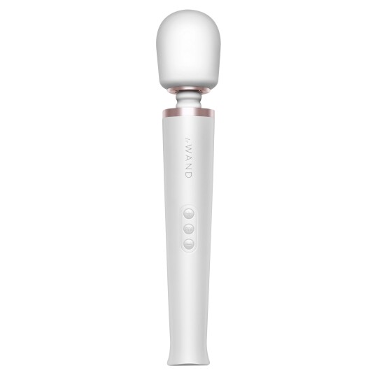 Le Wand Oppladbar Luksus Massage Wand - Hvit