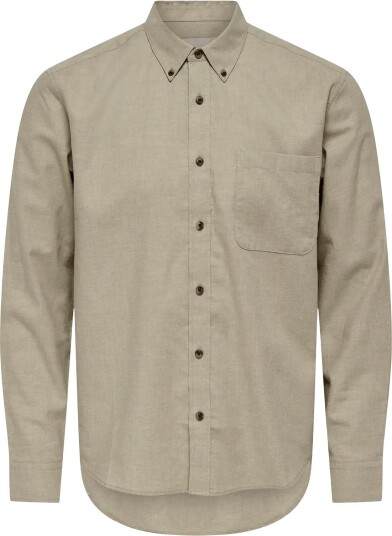 ONLY & SONS Onsjupiter Reg Fit Ls Shirt Noos Beige XL