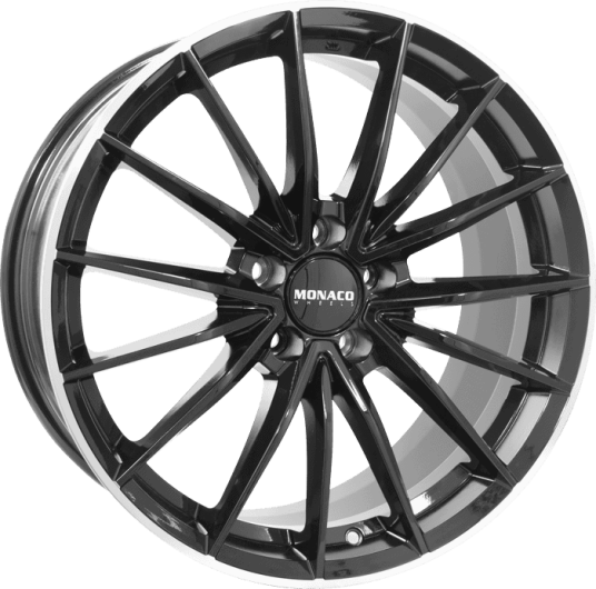 MONACO WHEELS GP14 Black Lip Pol 8Jx19 5/112 ET45 B66.6 felegen