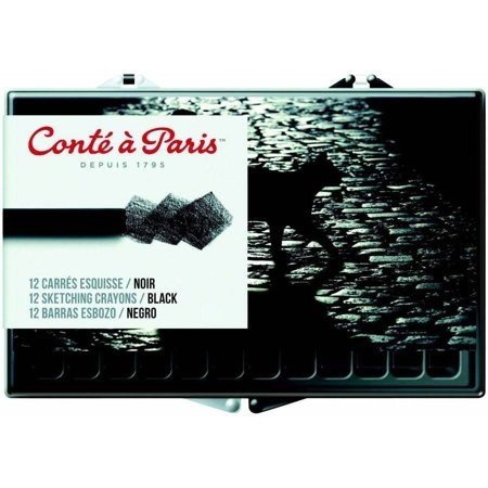 Conté à Paris Pastellkritt 2B Svart 12stk