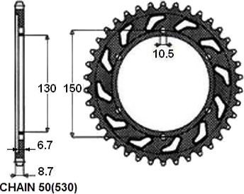 Kjedehjul SUNSTAR 1-5601-40