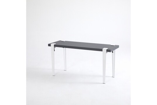Khalkeus Sittebenk 90x30 cm Svart/Hvit Hanah Home