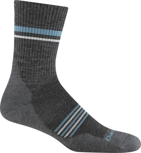 Darn Tough Men’s Element Micro Crew Lightweight Running Socks Gray, 41-42
