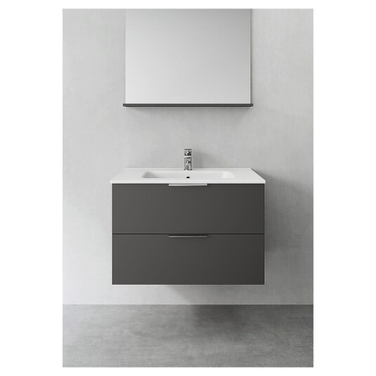 Hafa Shape 800 Servantskap m/2 skuffer 80x45x54 cm Antrasitt