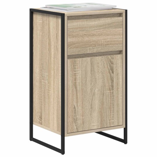 Serviesskap med skuff Sonoma 81 x 36 x 150.5 cm Konstruert tre Serviesskap med skuff Sonoma 81 x 36 x 150.5 cm Konstruert tre