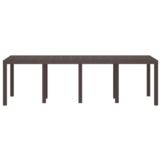 Hagebord Brunt 250x100x73 cm Poly Rattan  Hagebord Brunt 100x100x73 cm Poly Rattan  Hagebord Brunt 150x100x73 cm Poly Rattan