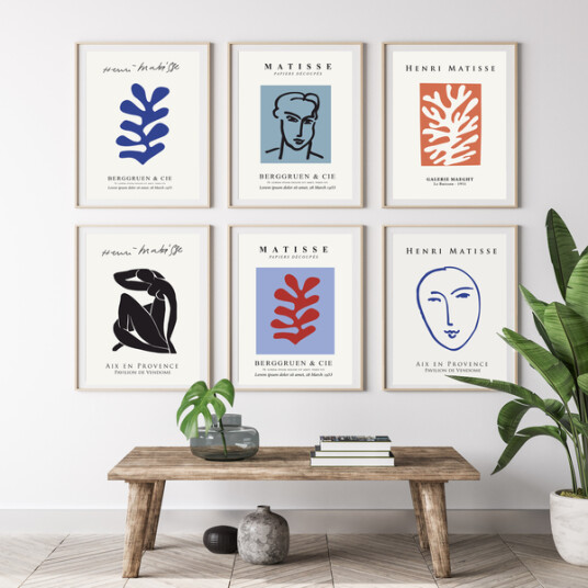 Plakater – Matisse / sett med 6 Plakater – Matisse / sett med 6
