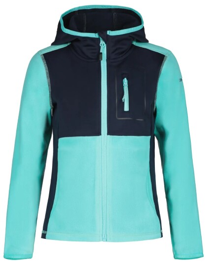 Icepeak  Girls Lavon Fleecejakke m/Hette   335 TURKOSBLÅ 128