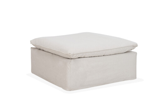 Soffadirekt DOVER Grand Deluxe fotskammel Sandbeige