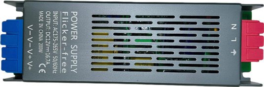 200W strømforsyning 12V DC 16,6A IP20 innendørs 200W strømforsyning 12V DC 16,6A IP20 innendørs