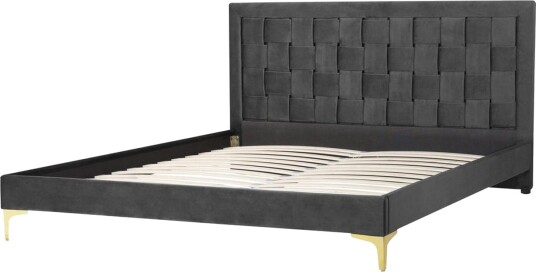 Seng med lamellramme Limoux Svart 160x200 cm