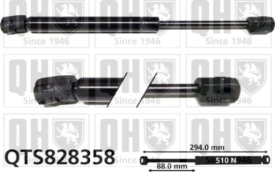 Gassfjær, motorpanser QUINTON HAZELL QTS828358