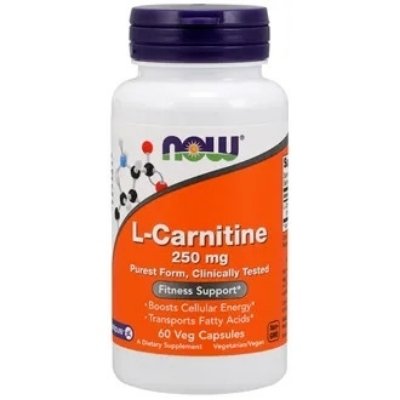 Now L carnitine aminosyre 250mg 60 kapsler Now L carnitine aminosyre 250mg 60 kapsler