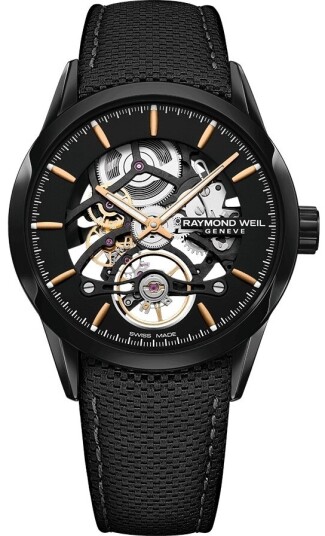 Raymond Weil Herreklokke 2785 BC5 20001 Freelancer Sort/Lær Ø42 mm