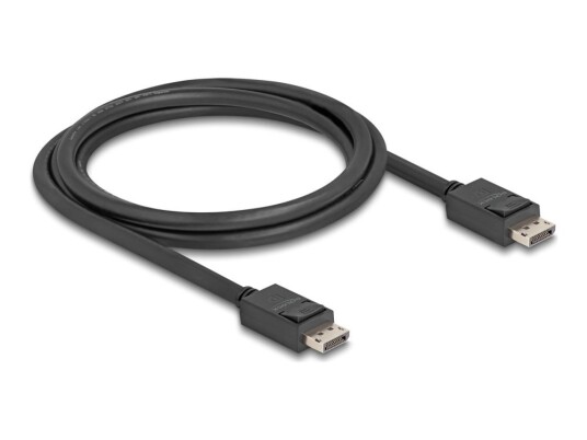 Delock Displayport-Kabel Displayport Hann Låst Til Displayport Hann Låst Displayport 2.1 1.8 M 16 K 60 Hz 15 360X8640 Støtte Up To 80 Gbps Data Transfer Rate Svart Delock Displayport-Kabel Displayport Hann Låst Til Displayport Hann Låst Displayport 2.1 1.8 M 16 K 60 Hz 15 360X8640 Støtte Up To 80 Gbps Data Transfer Rate Svart
