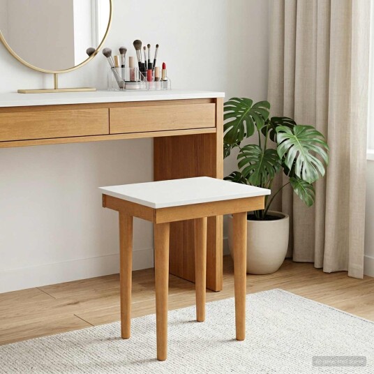 vidaxl Sminkebordstol FAUSKE Hvit 40 x 33 x 45 cm Heltre furu vidaxl Sminkebordstol FAUSKE Hvit 40 x 33 x 45 cm Heltre furu