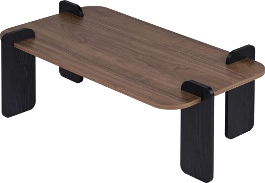 Coffee Table Nordure Valnöt Svart trä -