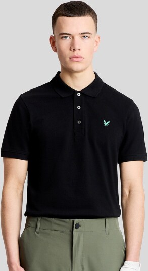 Lyle & Scott Golf Polo Shirt Golf pologenser herre Jet Black Large