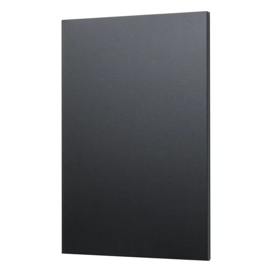 Magnetisk kridttavle i stål 40 x 60 cm. Sort
