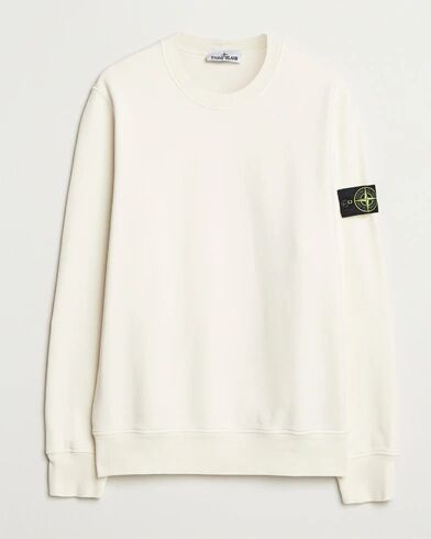 Stone Island Garment Dyed Fleece Sweatshirt Ivory Stone Island Garment Dyed Fleece Sweatshirt Ivory