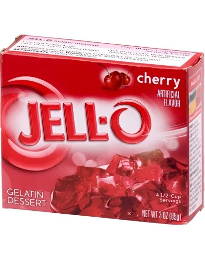 Jell O Cherry Gelé Dessert 85 g USA Import