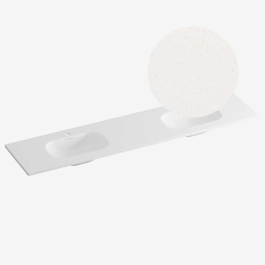Korsbakken Nice Heldekkende Terrazzo Beige 200cm Dobbel