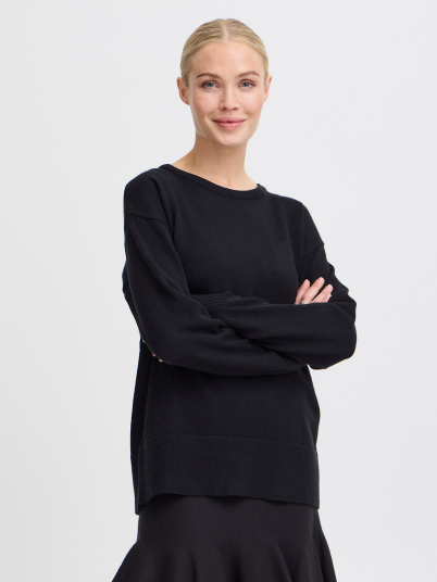 B.YOUNG Nonina O Neck Jumper 2 Sort M