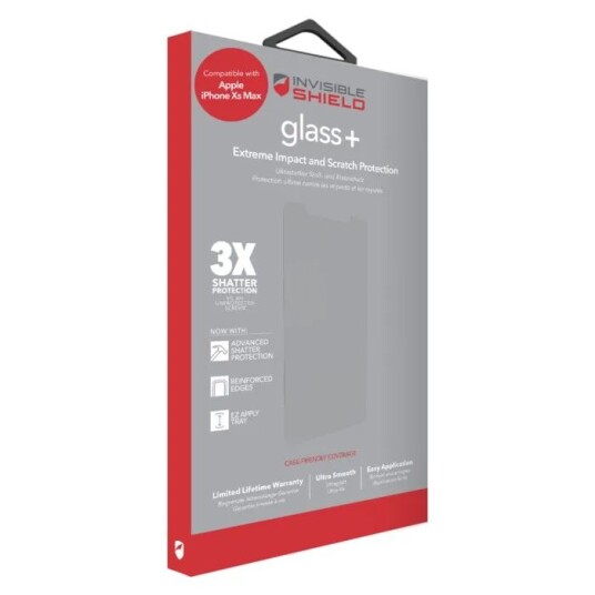 Invisible Shield Glass+ Skjermbeskytter for iPhone Xs Max Invisible Shield Glass+ Skjermbeskytter for iPhone Xs Max