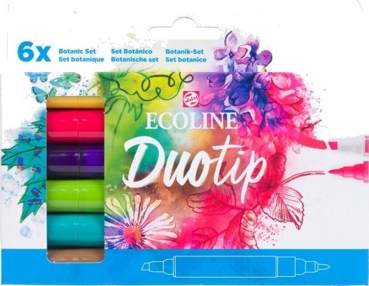 Schjerning Ecoline Duotip Marker-Sett Botanic | 6 Farger Schjerning Ecoline Duotip Marker-Sett Botanic | 6 Farger