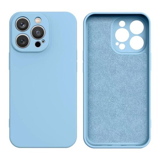 Hurtel Silicone Case iPhone 14 Plus Silicone Cover Light Blue