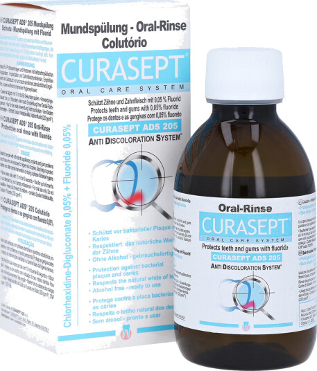 Curasept Klorhexidin Munnvann ADS 205 0,05 % CHX Curasept Klorhexidin Munnvann ADS 205 0,05 % CHX