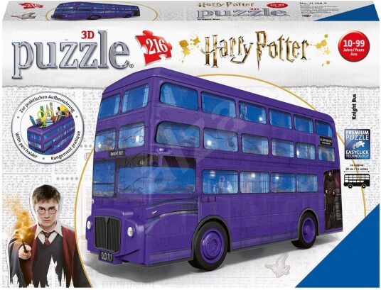 Ravensburger 3d Puslespill 216 Brikker Harry Potter Buss Ravensburger 3d Puslespill 216 Brikker Harry Potter Buss